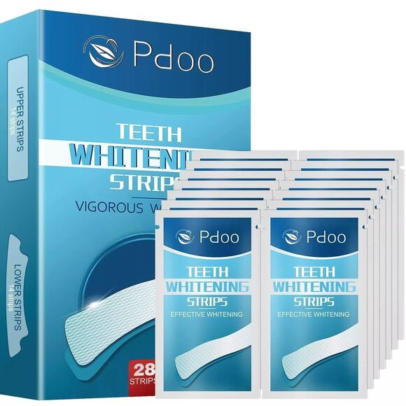 Teeth Whitening Strip For Sensitive Teeth 14 Treatments Pack of 28 - Picture 1 of 7